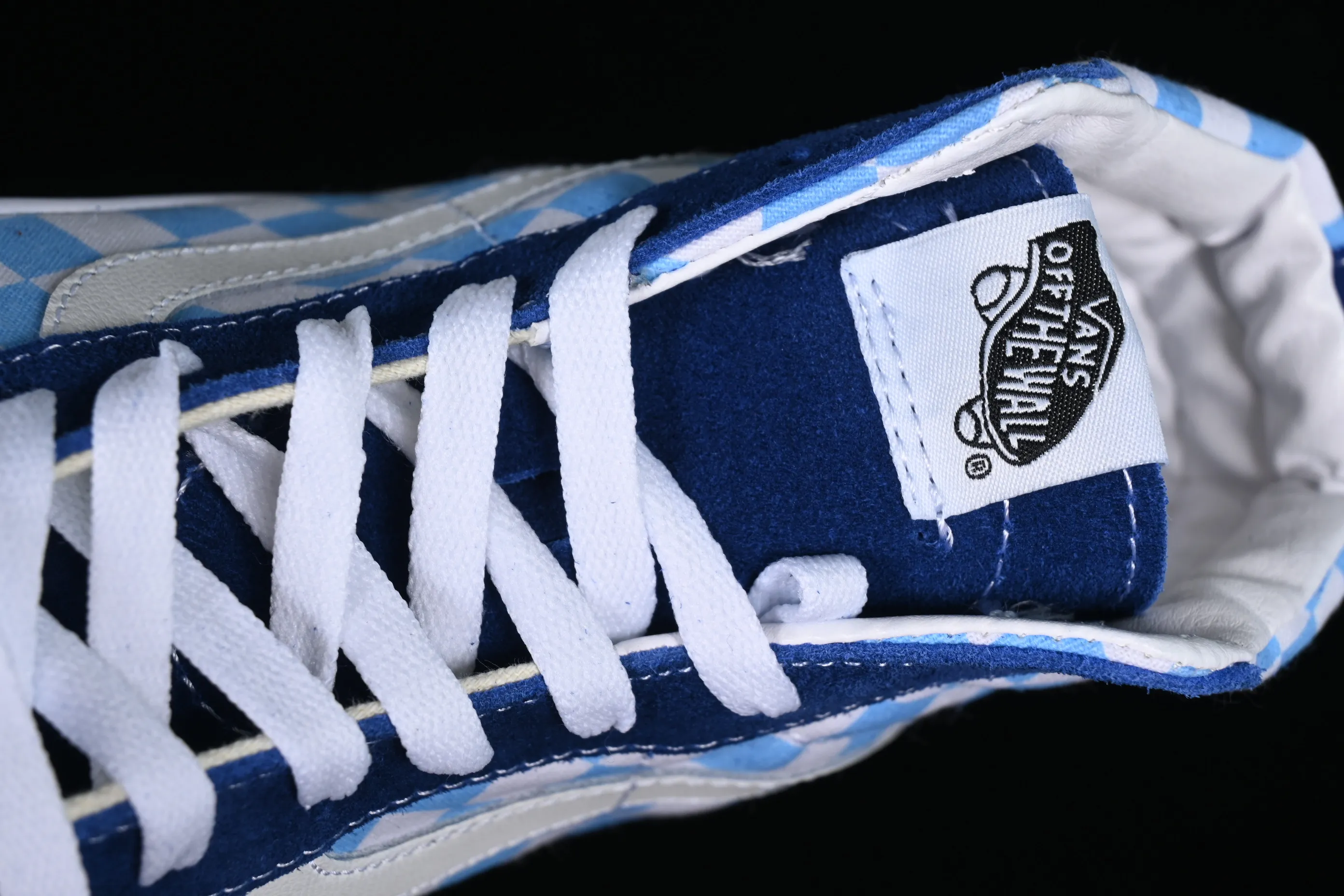 All categories Vans Vans series Vans Hi Vans high-top Vans Sk8-Hi 38 DX Vans official blue checkerboard casual canvas shoes VN0A5KRIA5I